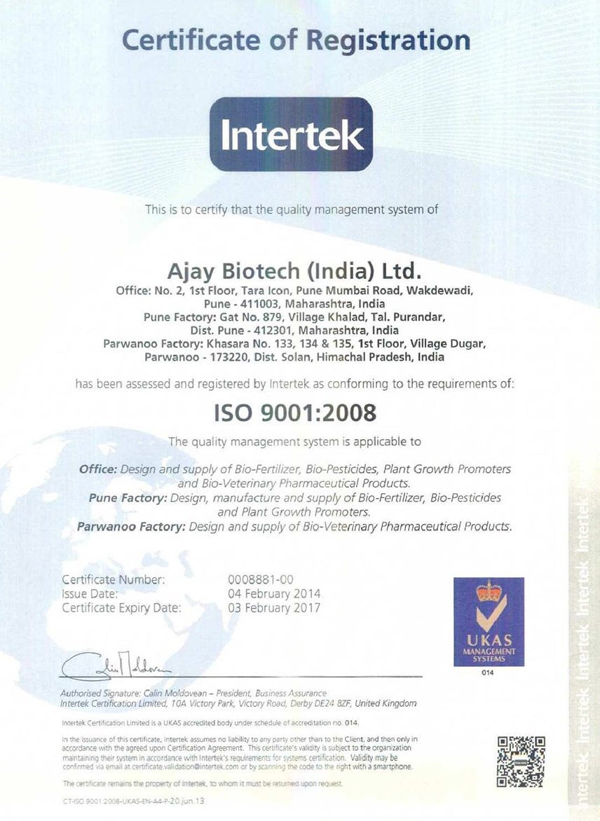 Certificate Of Registration